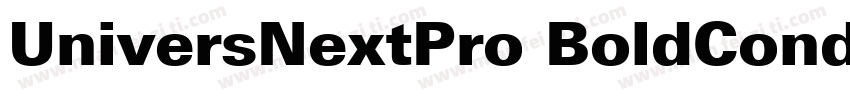 UniversNextPro BoldCondIt字体转换